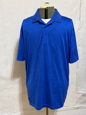 Men's Blue Short-Sleeve Polo Shirt - Classic Casual